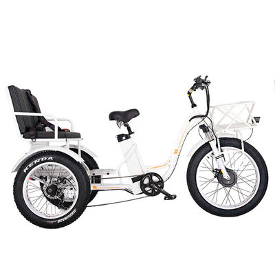 750W Front Wheels Electric Rickshaw Trike with 21AH Lithium Battery and 7 Speed Gears