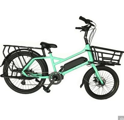 Family or Cargo Electric Bike with Dual-Density Grips and Aluminum Fork from Ananda Bafang