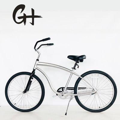 1.8m Length KMC Chain 26 White Wall Men's Bicycle Wheels for Custom Beach Cruiser Bike