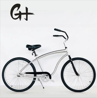 1.8m Length KMC Chain 26 White Wall Men's Bicycle Wheels for Custom Beach Cruiser Bike