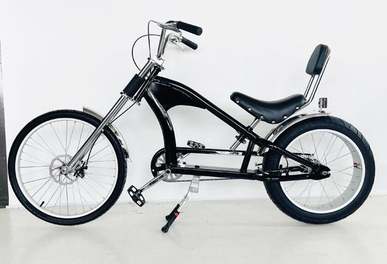 Gross Weight 38kg 24 Inch Chopper Bicycle with Single Speed Gears and Long Frame