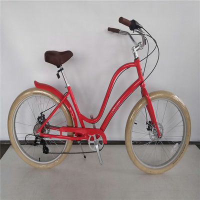 26x3 inch Unisex Step Through Aluminum Frame 3 Speed Beach Cruiser Bike for Rent in USA