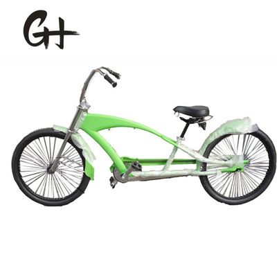 26&quot; Hi-Ten Steel Frame Adult Beach Cruiser Chopper Bike 17KG Gross Weight 3.0 Tires