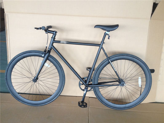 Custom Matt Black Fixie Bike Frame for Adults 700C Single Speed Urban Fitness Cruiser