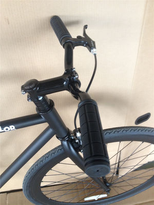 Custom Matt Black Fixie Bike Frame for Adults 700C Single Speed Urban Fitness Cruiser
