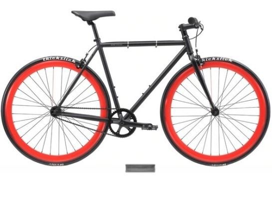 Complete Thickslick Single 1 Speed Fitness Fixie Fixed Gear Bike with Promax Brake end