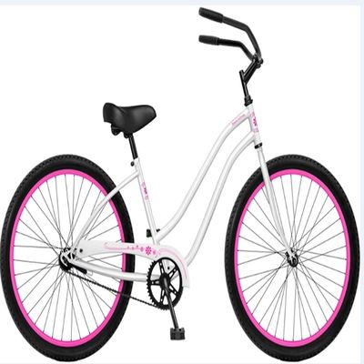 KMC Chain Black Color Urban Lady Single Speed Womens Beach Cruiser Bike for Leisurely Rides