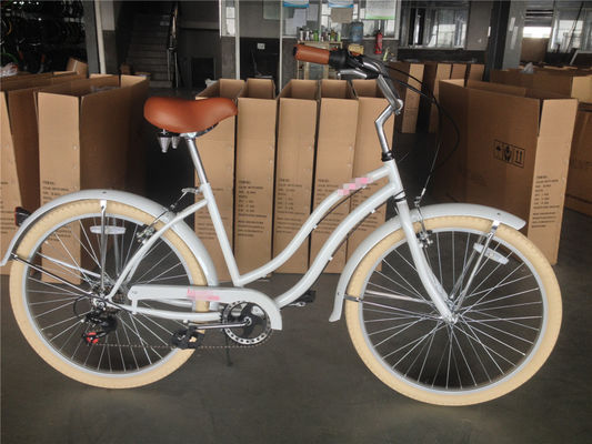 KMC Chain Black Color Urban Lady Single Speed Womens Beach Cruiser Bike for Leisurely Rides