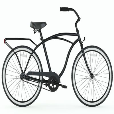 26 Inch Red Color Men's Classic Beach Cruiser Bikes with Big and Comfortable Seat
