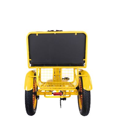 Electric Rickshaw 750W Front BaFang Motor 21AH Lithium Battery 60KM USA Adult 24&quot; Fat Snow Big Tire Passenger Seat