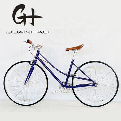 700C Lady Women Gril CE USA Customized Single Speed Step Through Fixed Gear City Bike