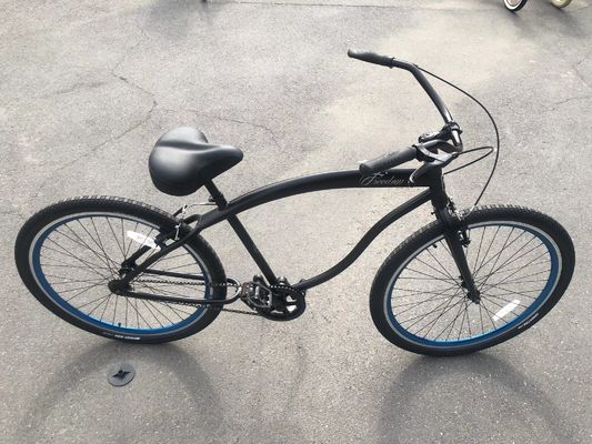 7 Speed City Bike with 24 Inch Solid Tire and Aluminum Rim Material Foldable Design