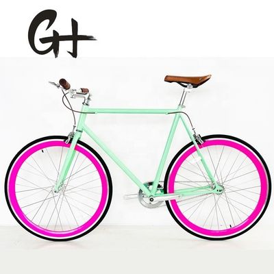 700C Single Speed Fixed Gear Bicycle with Hi-Ten Steel Frame and CE CPSC Certification