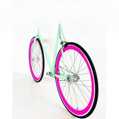 700C Single Speed Fixed Gear Bicycle with Hi-Ten Steel Frame and CE CPSC Certification