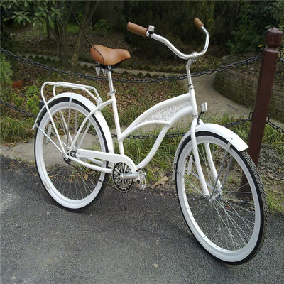 Custom Logo Adults 26 Inch Single Speed Hybrid Bikes for Women Beach Cruiser Bicycle