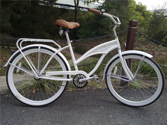 Custom Logo Adults 26 Inch Single Speed Hybrid Bikes for Women Beach Cruiser Bicycle