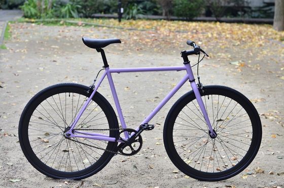 Lasco Crank Set 700c Carbon Frame Single Speed Fixed Gear Bicycle with Kenda Tire 700*28C