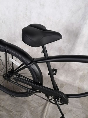 26 Inch Adults Mens Single Speed Comfort Beach Cruiser Bike Matte Black Ready to Ship