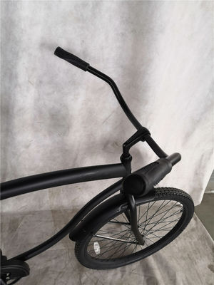26 Inch Adults Mens Single Speed Comfort Beach Cruiser Bike Matte Black Ready to Ship