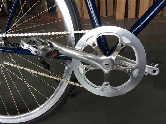 Lasco Adult Mens Single Speed Retro Bike Vintage 4130 City Bicycles Hybrid Chromoly Bikes 700*25C
