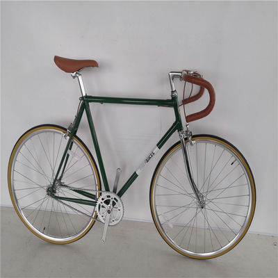 58cm Fixie Bikes with Red Color Thickslick 700c Tire and Steel Fork 4130 Chrome Frame