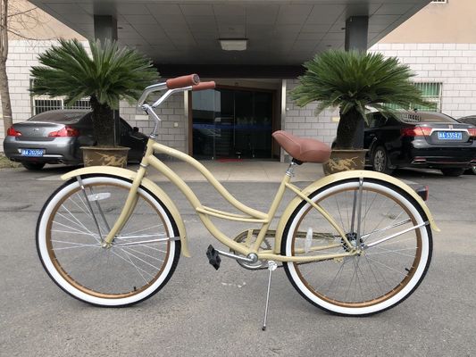 26 Inch Steel Frame Hard Frame 3 Speed Beach Cruiser Bike for Adults Men and Lady