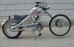 23kg Weight 24inch Gas Motor Chopper Bike for Adult 48cc Engine and CE Certification