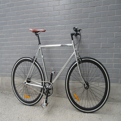 Retro Vintage 700C Single Speed Chrome Racing Cycle with KMC Chain and Lasco Crank Set