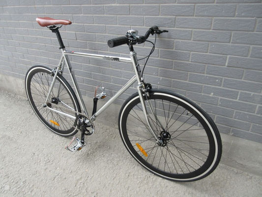 Retro Vintage 700C Single Speed Chrome Racing Cycle with KMC Chain and Lasco Crank Set