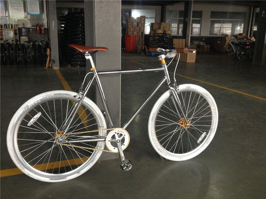Retro Vintage 700C Single Speed Chrome Racing Cycle with KMC Chain and Lasco Crank Set