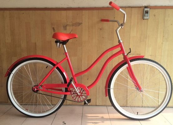26&quot; Single Speed Coaster Lady Beach Cruiser Bike Aluminum Alloy Frame OEM Logo for Lady