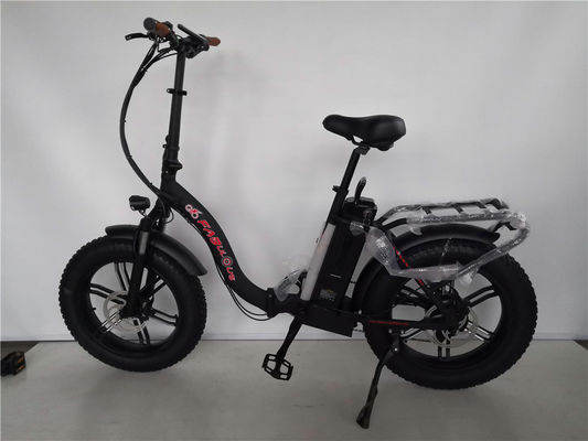 20 Inch Fat Tire Ebike Most Powerful Red Color Folding Electric Bike with Alloy Stem