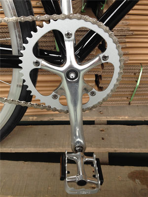 Vintage Fixed Gear Bike Bicycle for Adult Road Racing 2023 Wellgo Pedal Lasco Crank Set