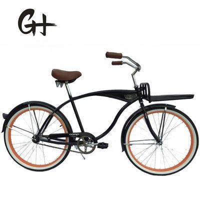 Customized Logo 26&quot; Single Speed Coaster Brake Beach Cruiser Bike for Men in USA