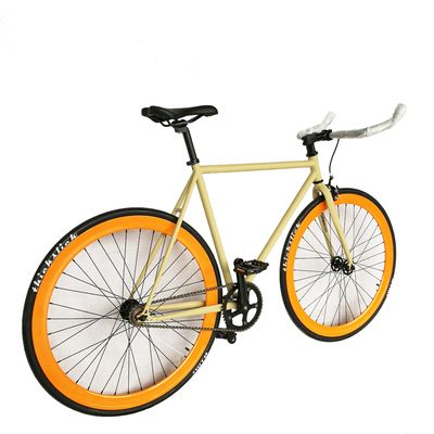 700C Hi-Ten Steel Frame Double Wall 43MM Aluminum RIM Single Speed Track Fixed Gear Bike