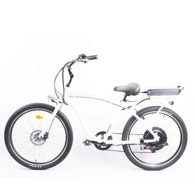 High Speed 26&quot; Electric Beach Cruiser Bike with 1000W Motor and 48V 14Ah Lithium Battery