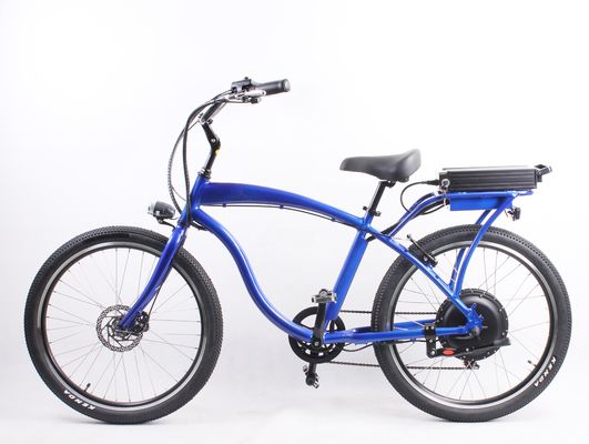 High Speed 26&quot; Electric Beach Cruiser Bike with 1000W Motor and 48V 14Ah Lithium Battery
