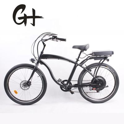 High Speed 26&quot; Electric Beach Cruiser Bike with 1000W Motor and 48V 14Ah Lithium Battery