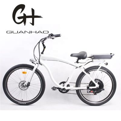 High Speed 26&quot; Electric Beach Cruiser Bike with 1000W Motor and 48V 14Ah Lithium Battery