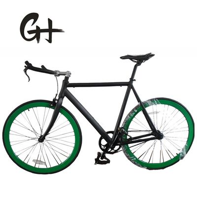 USA CE Track Fixie Bicycle 700C Aluminum Frame OEM Single Speed with Aluminum Alloy Stem