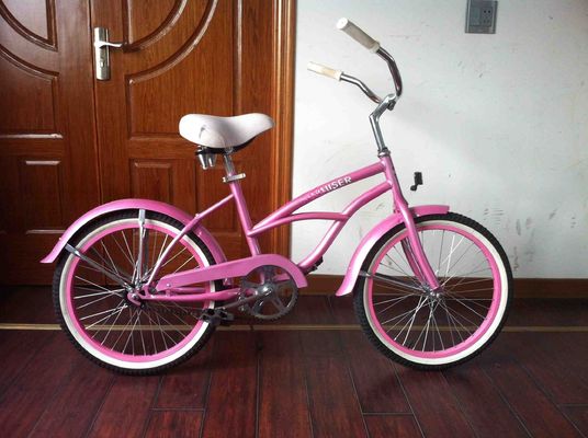 20&quot; Single Speed Coaster Brake Pink American OEM Logo Mini Kid Small Frame CE Girl Beach Cruiser Bicycle