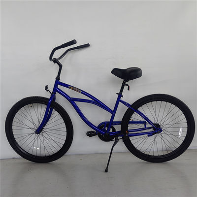 2024 Model 26&quot; Single Gear Foot Brake Anti Rust Women's Beach Cruiser Bike Steel Fork