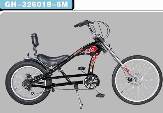 20''-24'' Chopper Bike in Whole Black with Aluminum Alloy Fork Material and Fat Tire