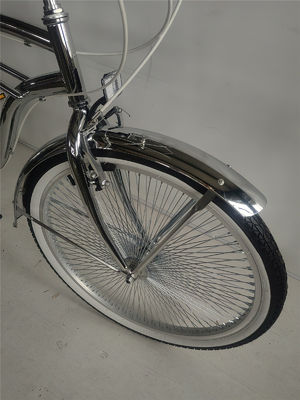 26 inch Aluminum Frame Mens Adult Beach Cruiser Bike with 7 Speed Shimano Derailleur