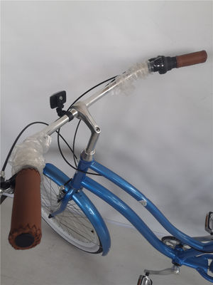 26 Inch Aluminum Alloy Frame 7 Speed Vintage Beach Cruiser Bike with Rear Carrier