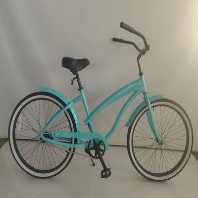 26&quot; Aluminum Frame Single Gear Hybrid Women's Beach Cruiser Bike 2024 Non-Rear Damper