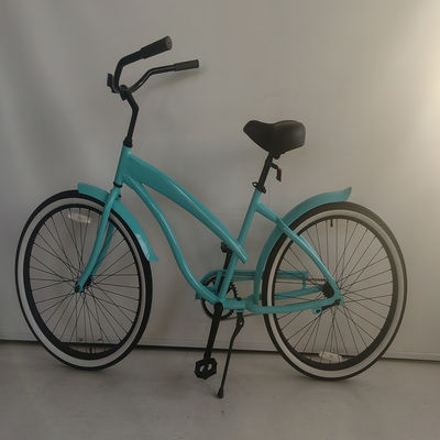 26&quot; Aluminum Frame Single Gear Hybrid Women's Beach Cruiser Bike 2024 Non-Rear Damper