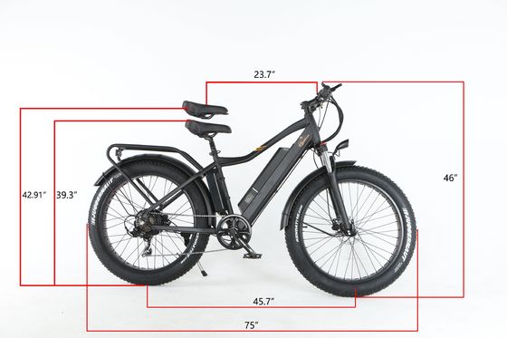 Tire Width 26*4&quot; 7 Speed Fat Snow Tire Electric Mountain Bicycle with Bafang Middle Motor