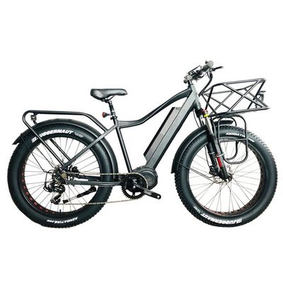 Tire Width 26*4&quot; 7 Speed Fat Snow Tire Electric Mountain Bicycle with Bafang Middle Motor