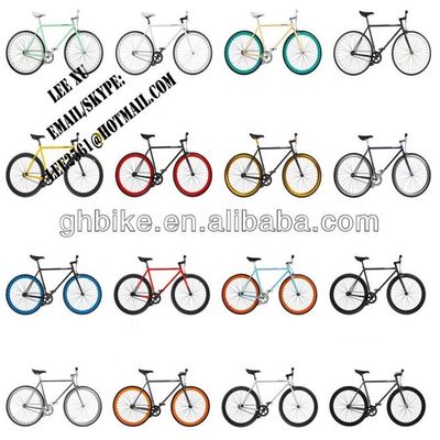 Fork Material Steel 700C Hi-Ten Frame OEM CE Single Speed Flip-Flop Hub Fixed Gear Bike